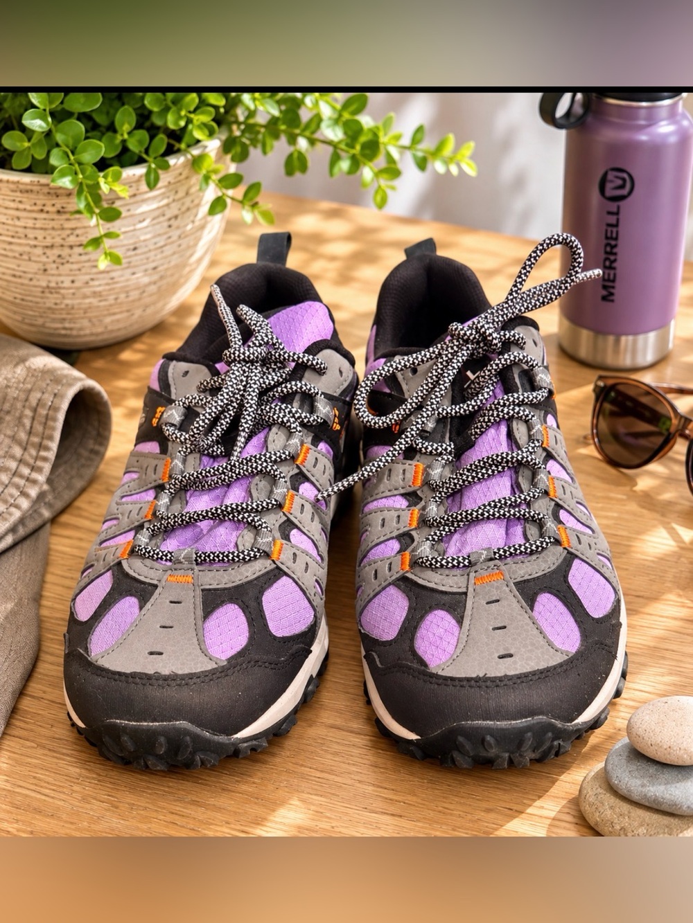 Merrell Women's Purple and Gray Sneakers size 8.5